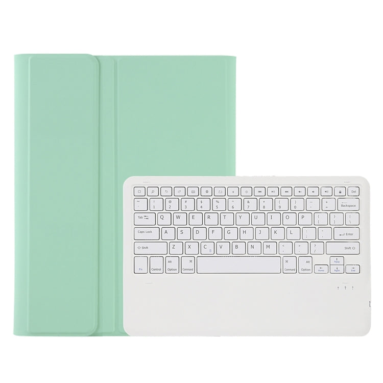 A800B Candy Color Detachable Bluetooth Keyboard Case with Pen Slot for Samsung Galaxy Tab S8+  / S7+ / S7 FE(Light Green) - Samsung Keyboard by PMC TechLife | Online Shopping South Africa | PMC TechLife