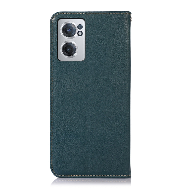 For OnePlus Nord CE 2 5G KHAZNEH Nappa Top Layer Cowhide Leather Phone Case(Green) - OnePlus Cases by PMC TechLife | Online Shopping South Africa | PMC TechLife | Buy Now Pay Later Mobicred