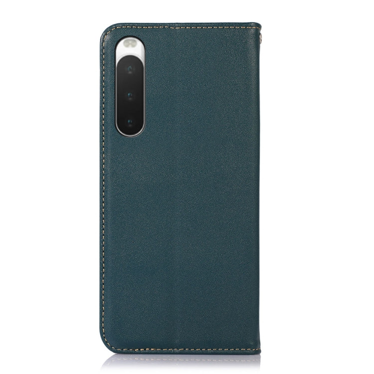 For Sony Xperia 10 IV KHAZNEH Nappa Top Layer Cowhide Leather Phone Case(Green) - Sony Cases by PMC TechLife | Online Shopping South Africa | PMC TechLife | Buy Now Pay Later Mobicred