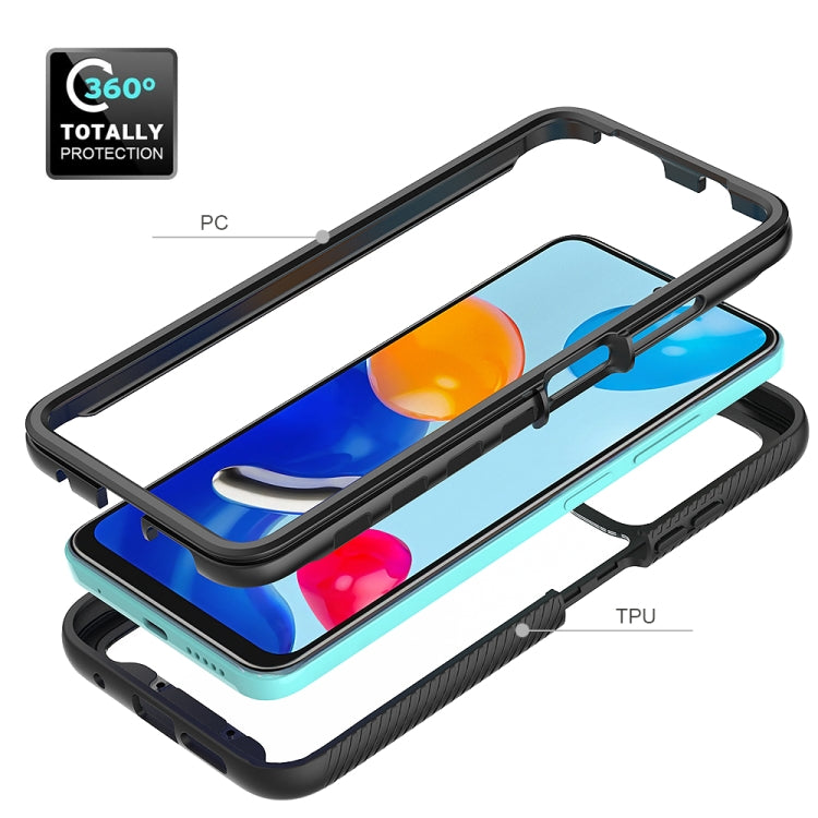 For Xiaomi Redmi Note 11 Global / Note 11S Starry Sky Solid Color Series PC + TPU Phone Case(Black) - Xiaomi Cases by PMC TechLife | Online Shopping South Africa | PMC TechLife