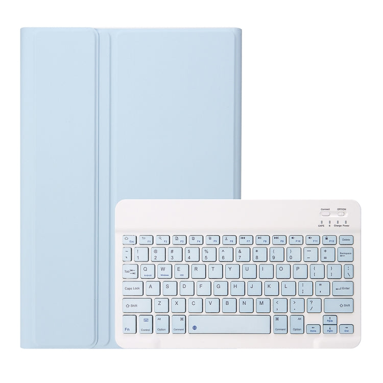 A610B Candy Color Bluetooth Keyboard Leather Case with Pen Slot For Samsung Galaxy Tab S6 Lite 10.4 inch SM-P610 / SM-P615(White Ice) - Samsung Keyboard by PMC TechLife | Online Shopping South Africa | PMC TechLife