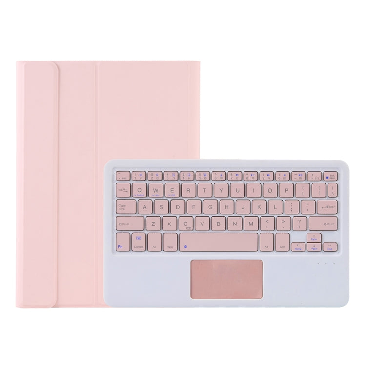 A610B-A Candy Color Bluetooth Keyboard Leather Case with Pen Slot & Touchpad For Samsung Galaxy Tab S6 Lite 10.4 inch SM-P610 / SM-P615(Pink) - Samsung Keyboard by PMC TechLife | Online Shopping South Africa | PMC TechLife
