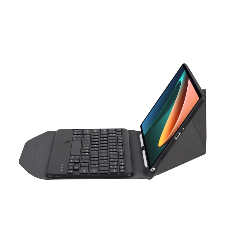 B0N5 Diamond Texture Bluetooth Keyboard Leather Case with Triangle Back Support For Xiaomi Pad 5 / 5 Pro(Black + Black) - Others Keyboard by PMC TechLife | Online Shopping South Africa | PMC TechLife