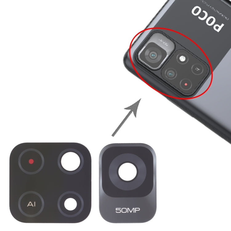 10 PCS Back Camera Lens For Xiaomi Redmi Note 11S 5G / Redmi Note 11 China / Redmi Note 11T 5G / Poco M4 Pro 5G - Camera by PMc TechLife | Online Shopping South Africa | PMc TechLife | Buy Now Pay Later Mobicred
