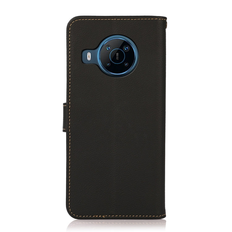 For Nokia X100 KHAZNEH Custer Genuine Leather RFID Phone Case(Black) - Nokia Cases by PMC TechLife | Online Shopping South Africa | PMC TechLife | Buy Now Pay Later Mobicred