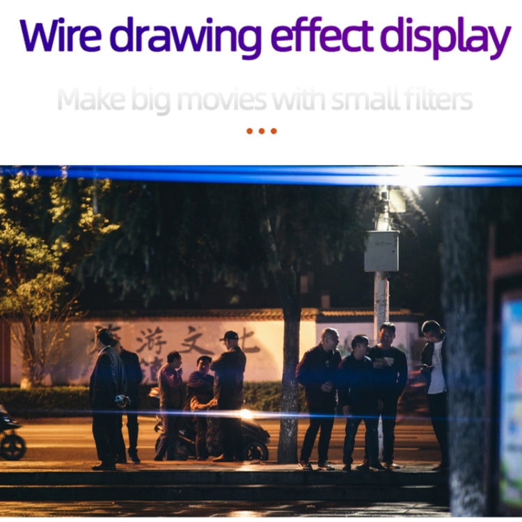 JSR Starlight Drawing Camera Lens Filter, Size:58mm(Streak Blue) - free shipping - PMC TechLife - Order now!