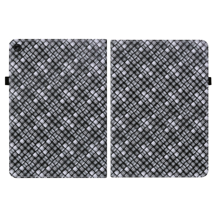 For Lenovo Tab M10 Plus 10.6 3rd Gen. Color Weave Leather Tablet Case with Holder(Black) - Lenovo by PMC TechLife | Online Shopping South Africa | PMC TechLife | Buy Now Pay Later Mobicred