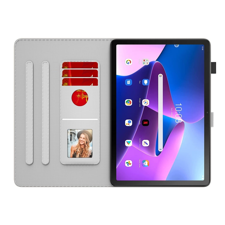 For Lenovo Tab M10 Plus 10.6 3rd Gen. Watercolor Pattern Skin Feel Magnetic Leather Tablet Case(Winter Snow) - Lenovo by PMC TechLife | Online Shopping South Africa | PMC TechLife | Buy Now Pay Later Mobicred