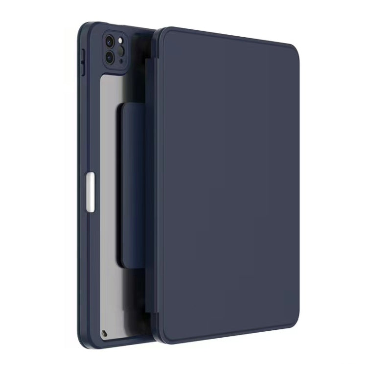 For iPad Pro 12.9 2022 / 2021 / 2020 / 2018 Mutural Jianshang Series Tablet Leather Smart Case(Dark Blue) - free shipping - PMC TechLife - Order now!