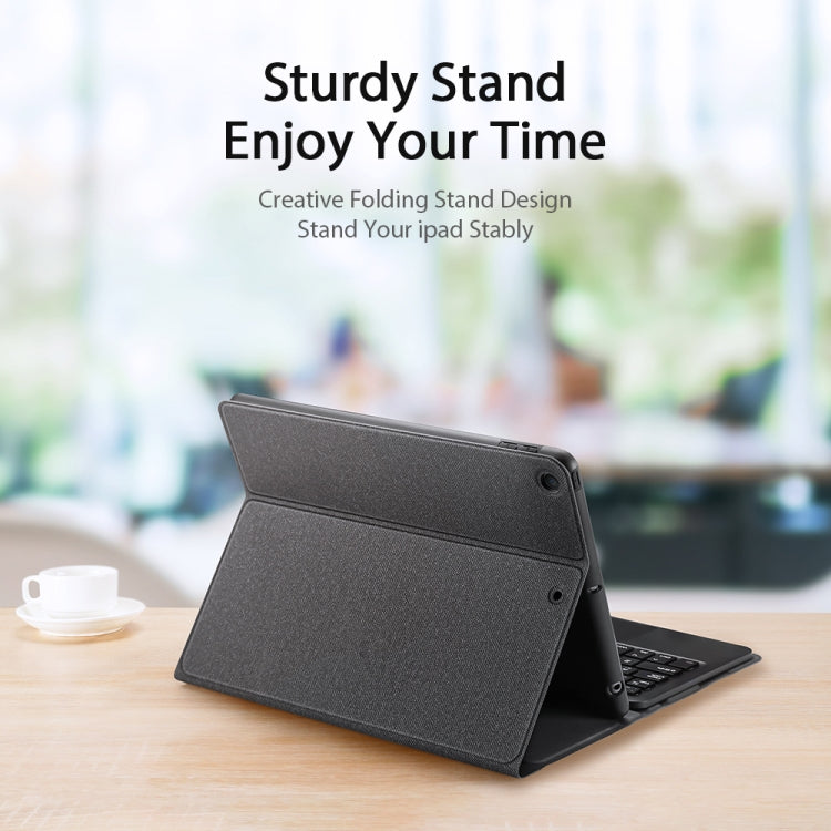 DUX DUCIS Bluetooth Keyboard Leather Case with Touchpad & Smart Sleep Function For iPad 10.2 2021 / 2020 / 2019(Black) - Universal by DUX DUCIS | Online Shopping South Africa | PMC TechLife | Buy Now Pay Later Mobicred
