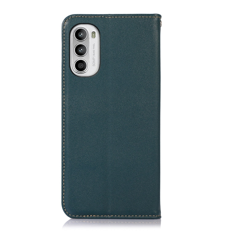 For Motorola Moto G52 4G KHAZNEH Nappa Top Layer Cowhide Leather Phone Case(Green) - free shipping - PMC TechLife - Order now!