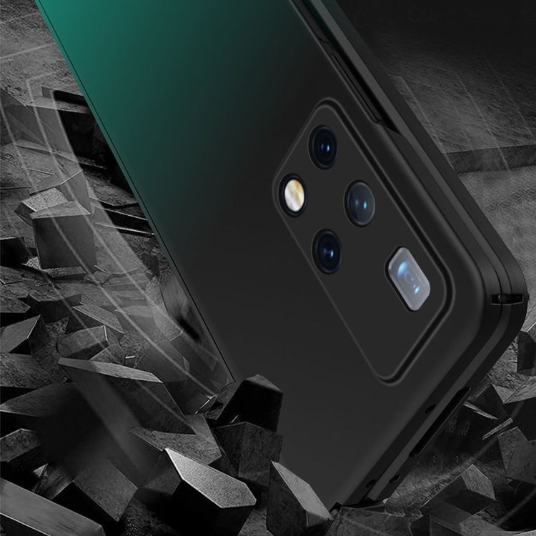 For Huawei Mate X2 Colorful Gradient Tempered Film Integrated Phone Case(Blue Red) - Huawei Cases by PMC TechLife | Online Shopping South Africa | PMC TechLife | Buy Now Pay Later Mobicred