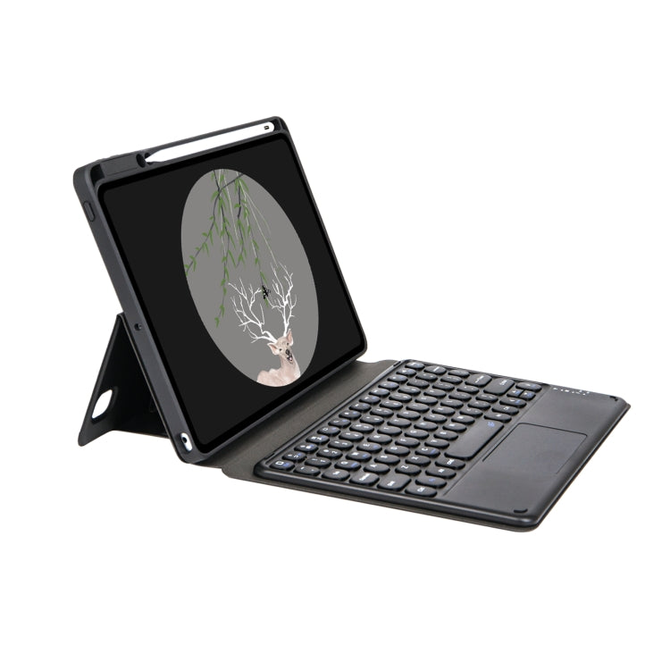 Bluetooth Keyboard Leather Case with Touchpad & Rotatable Bottom Case For iPad 10.2 2021 & 2020 & 2019 / Air 2019 / Pro 10.5 inch(Black) - free shipping - PMC TechLife - Order now!