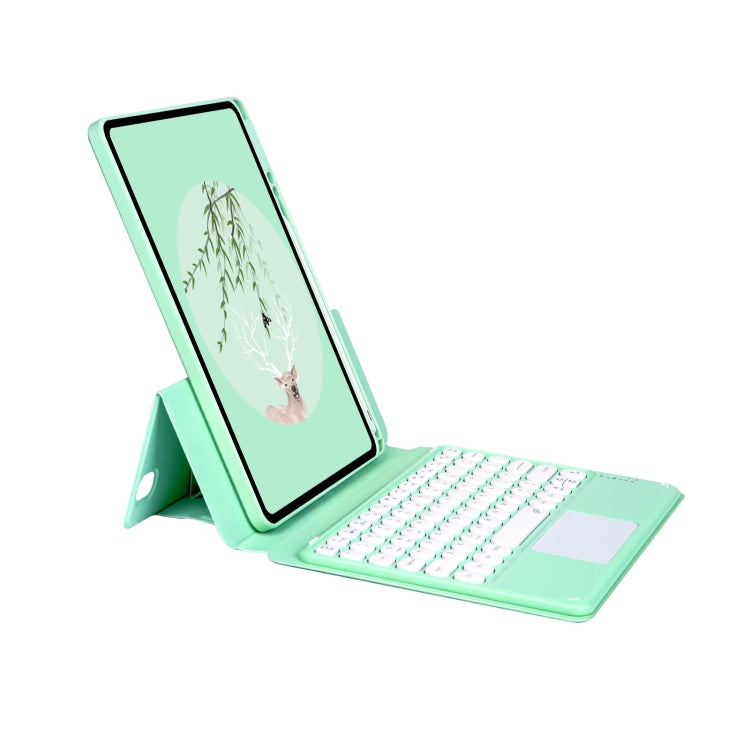 Bluetooth Keyboard Leather Case with Touchpad & Rotatable Bottom Case For iPad 10.2 2021 & 2020 & 2019 / Air 2019 / Pro 10.5 inch(Green) - Universal by PMC TechLife | Online Shopping South Africa | PMC TechLife | Buy Now Pay Later Mobicred