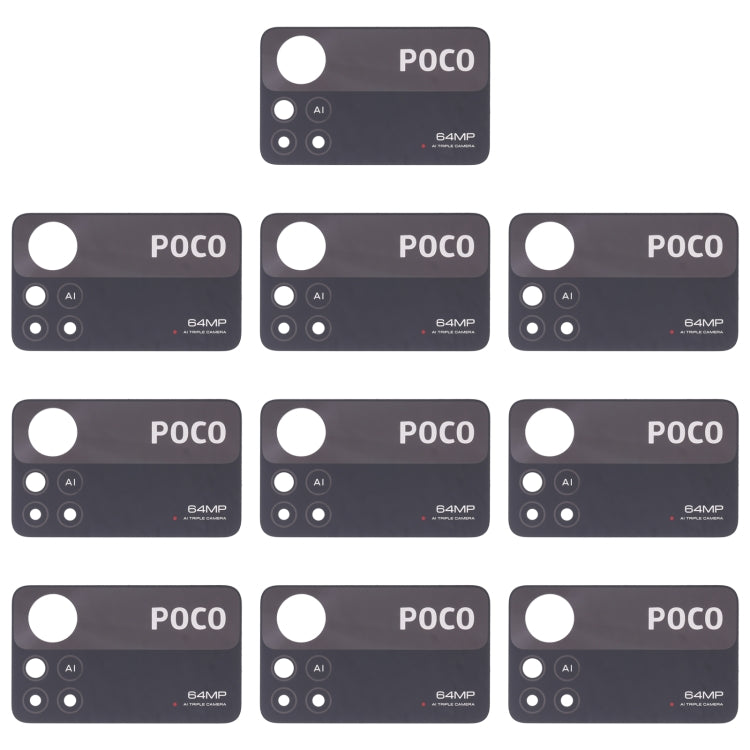 10 PCS Back Camera Lens For Xiaomi Poco X4 Pro 5G - Camera by PMC TechLife | Online Shopping South Africa | PMC TechLife