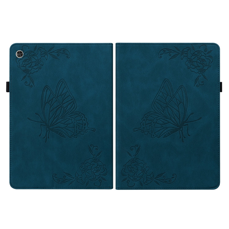 For Huawei MatePad T 10s/Enjoy Tablet 2 Butterfly Flower Embossed Leather Tablet Case(Blue) - Huawei by PMC TechLife | Online Shopping South Africa | PMC TechLife | Buy Now Pay Later Mobicred