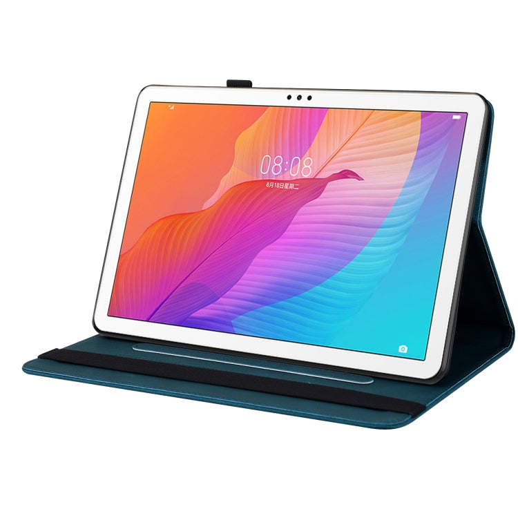 For Huawei MatePad T 10s/Enjoy Tablet 2 Butterfly Flower Embossed Leather Tablet Case(Blue) - Huawei by PMC TechLife | Online Shopping South Africa | PMC TechLife | Buy Now Pay Later Mobicred