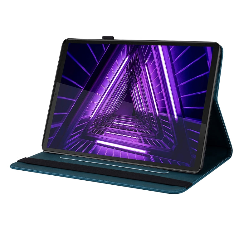 For Lenovo M10 Plus 10.3 TB-X606F/TB-X606X Butterfly Flower Embossed Leather Tablet Case(Blue) - Lenovo by PMC TechLife | Online Shopping South Africa | PMC TechLife | Buy Now Pay Later Mobicred