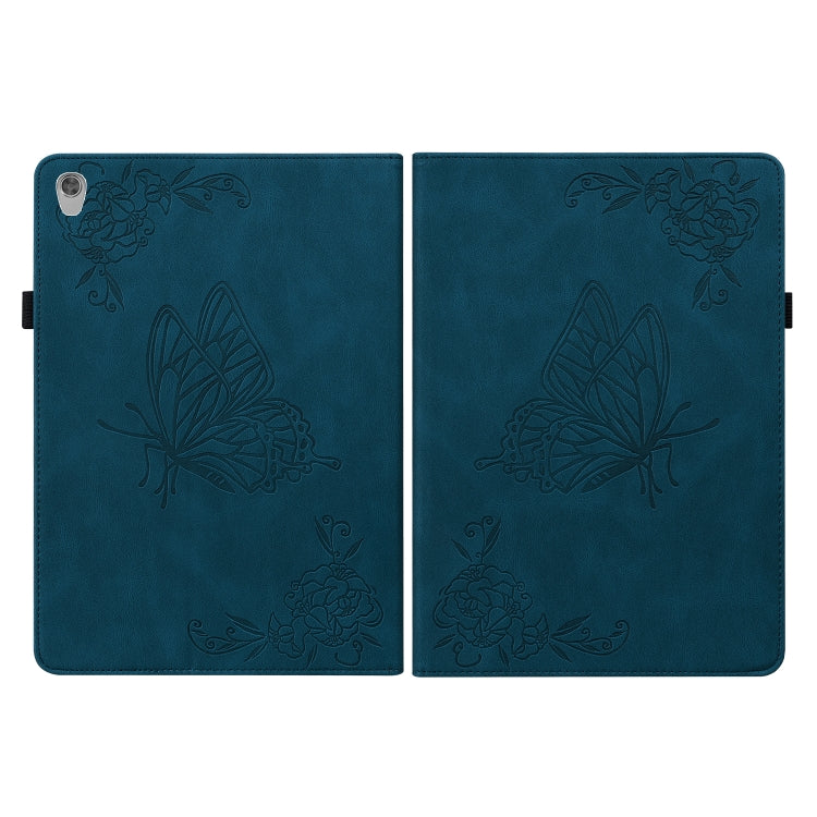 For Lenovo Tab M10 HD 2nd Gen TB-X306X/TB-X306F Butterfly Flower Embossed Leather Tablet Case(Blue) - Lenovo by PMC TechLife | Online Shopping South Africa | PMC TechLife | Buy Now Pay Later Mobicred
