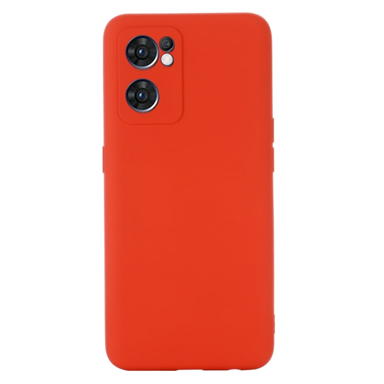 For OPPO Reno7 5G Global / Find X5 Lite Pure Color Liquid Silicone Shockproof Full Coverage Phone Case(Red) - free shipping - PMC TechLife - Order now!