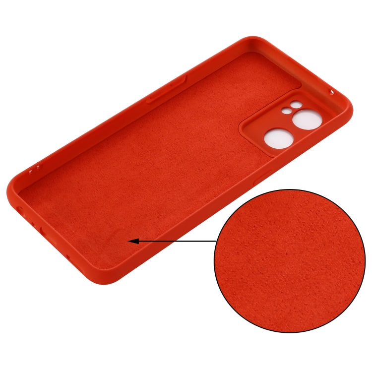 For OPPO Reno7 5G Global / Find X5 Lite Pure Color Liquid Silicone Shockproof Full Coverage Phone Case(Red) - free shipping - PMC TechLife - Order now!