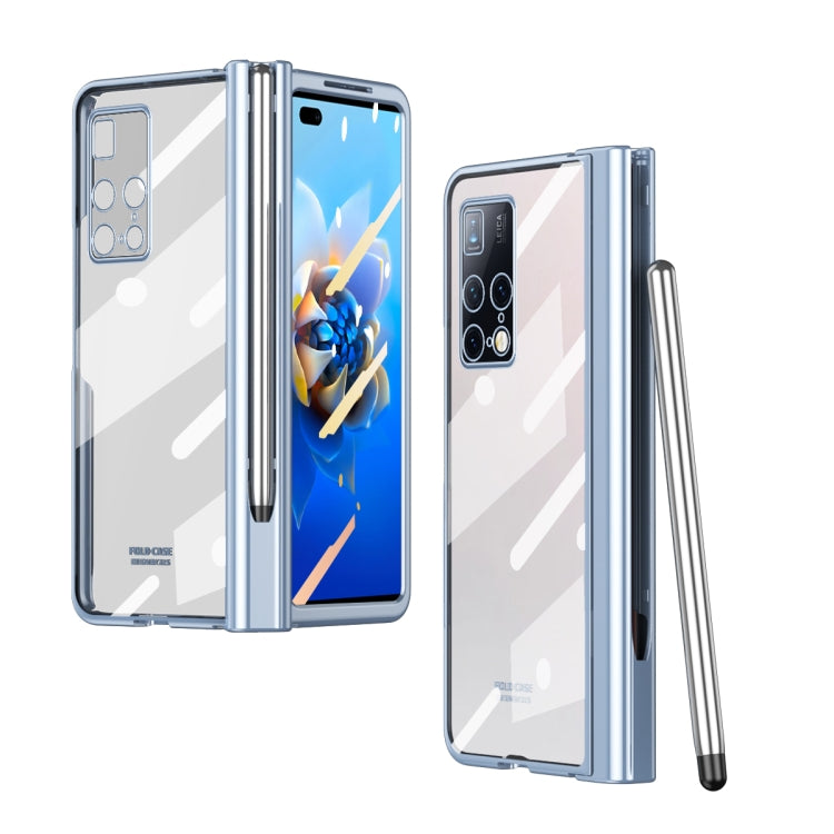 For Huawei Mate X2 Full Body Electroplating Hinge Phone Case with Stylus(Blue) - free shipping - PMC TechLife - Order now!