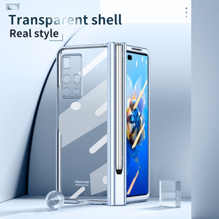 For Huawei Mate X2 Full Body Electroplating Hinge Phone Case with Stylus(Blue) - free shipping - PMC TechLife - Order now!