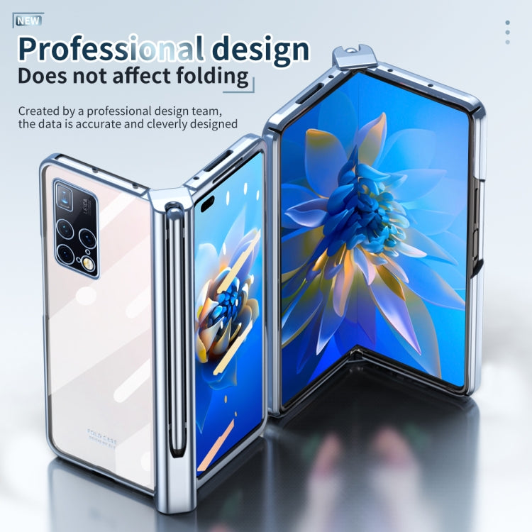 For Huawei Mate X2 Full Body Electroplating Hinge Phone Case with Stylus(Blue) - free shipping - PMC TechLife - Order now!