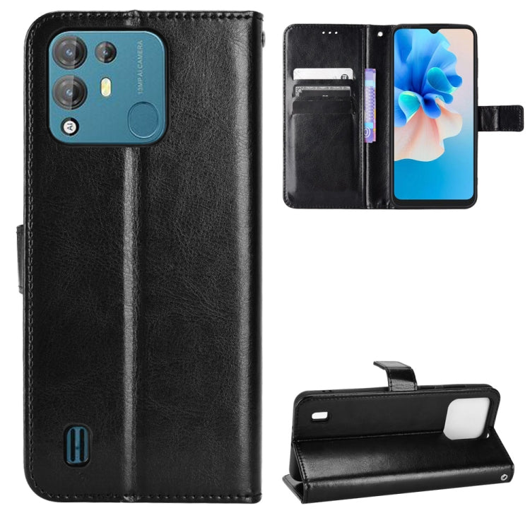 For Blackview A55 Pro Retro Crazy Horse Texture Leather Phone Case(Black) - More Brand by PMC TechLife | Online Shopping South Africa | PMC TechLife