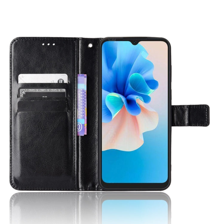For Blackview A55 Pro Retro Crazy Horse Texture Leather Phone Case(Black) - More Brand by PMC TechLife | Online Shopping South Africa | PMC TechLife