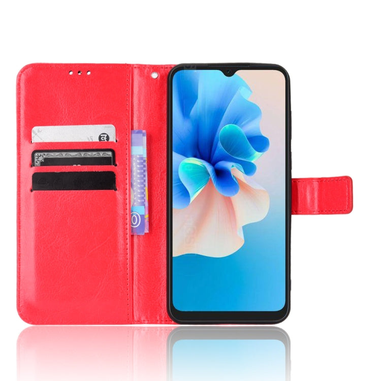 For Blackview A55 Pro Retro Crazy Horse Texture Leather Phone Case(Red) - More Brand by PMC TechLife | Online Shopping South Africa | PMC TechLife | Buy Now Pay Later Mobicred