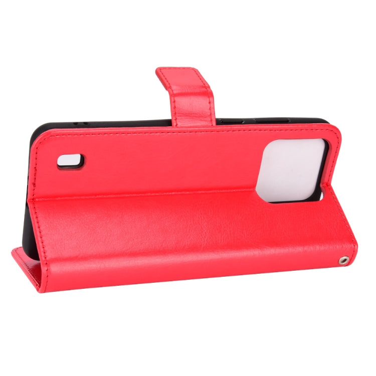 For Blackview A55 Pro Retro Crazy Horse Texture Leather Phone Case(Red) - More Brand by PMC TechLife | Online Shopping South Africa | PMC TechLife | Buy Now Pay Later Mobicred