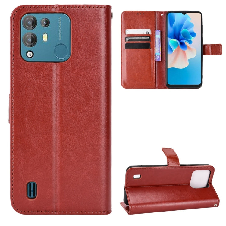 For Blackview A55 Pro Retro Crazy Horse Texture Leather Phone Case(Brown) - More Brand by PMC TechLife | Online Shopping South Africa | PMC TechLife | Buy Now Pay Later Mobicred