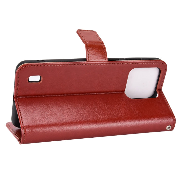 For Blackview A55 Pro Retro Crazy Horse Texture Leather Phone Case(Brown) - More Brand by PMC TechLife | Online Shopping South Africa | PMC TechLife | Buy Now Pay Later Mobicred