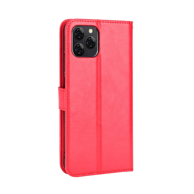 For Blackview A95 Retro Crazy Horse Texture Leather Phone Case(Red) - More Brand by PMC TechLife | Online Shopping South Africa | PMC TechLife | Buy Now Pay Later Mobicred