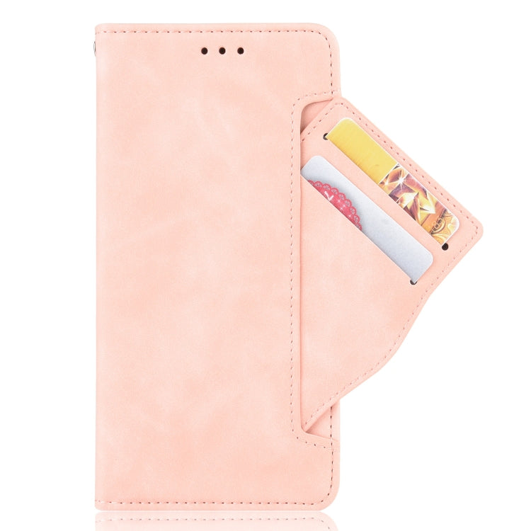 For Blackview A95 Skin Feel Calf Texture Card Slots Leather Phone Case(Pink) - More Brand by PMC TechLife | Online Shopping South Africa | PMC TechLife