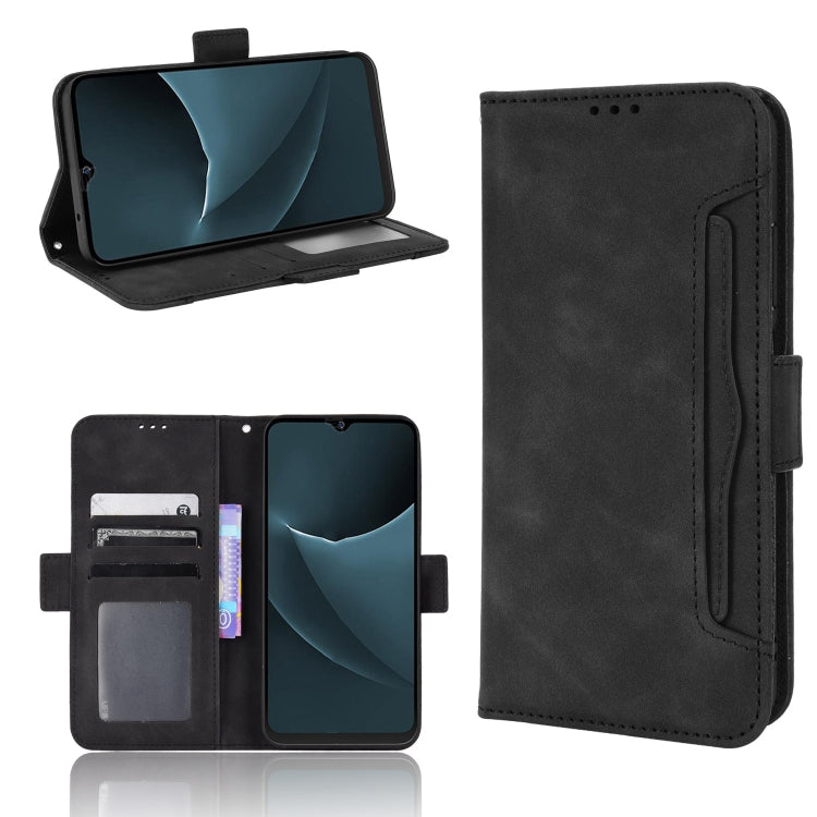 For Blackview A95 Skin Feel Calf Texture Card Slots Leather Phone Case(Black) - More Brand by PMC TechLife | Online Shopping South Africa | PMC TechLife | Buy Now Pay Later Mobicred