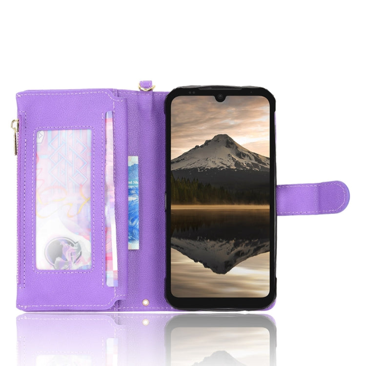 For Doogee S86 / S86 Pro Litchi Texture Zipper Leather Phone Case(Purple) - Doogee Cases by PMC TechLife | Online Shopping South Africa | PMC TechLife | Buy Now Pay Later Mobicred