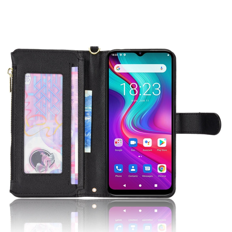 For Doogee X96 Pro Litchi Texture Zipper Leather Phone Case(Black) - Doogee Cases by PMC TechLife | Online Shopping South Africa | PMC TechLife | Buy Now Pay Later Mobicred