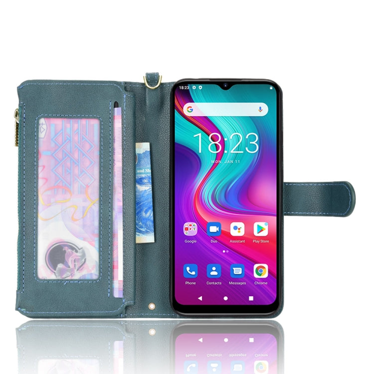 For Doogee X96 Pro Litchi Texture Zipper Leather Phone Case(Green) - Doogee Cases by PMC TechLife | Online Shopping South Africa | PMC TechLife | Buy Now Pay Later Mobicred