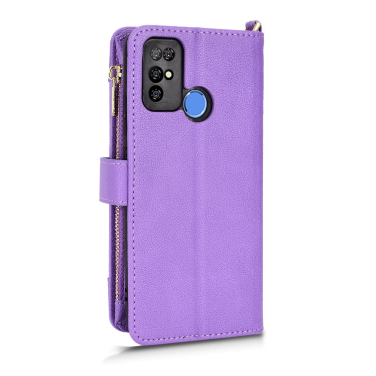 For Doogee X96 Pro Litchi Texture Zipper Leather Phone Case(Purple) - Doogee Cases by PMC TechLife | Online Shopping South Africa | PMC TechLife | Buy Now Pay Later Mobicred