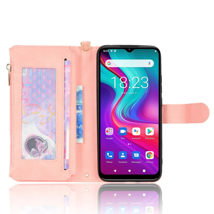 For Doogee X96 Pro Litchi Texture Zipper Leather Phone Case(Pink) - Doogee Cases by PMC TechLife | Online Shopping South Africa | PMC TechLife | Buy Now Pay Later Mobicred