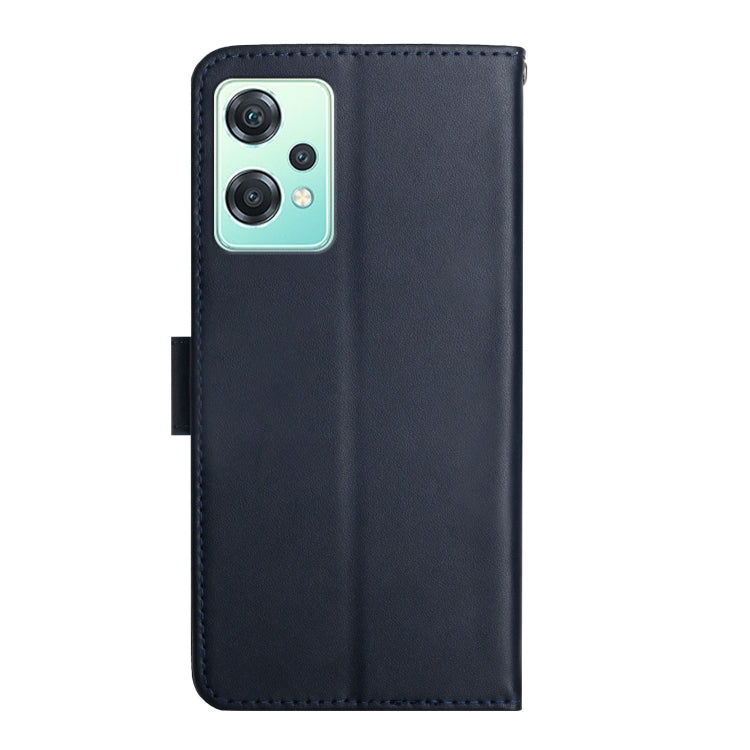 For OnePlus Nord CE 2 Lite 5G Genuine Leather Fingerprint-proof Horizontal Flip Phone Case(Blue) - OnePlus Cases by PMC TechLife | Online Shopping South Africa | PMC TechLife | Buy Now Pay Later Mobicred