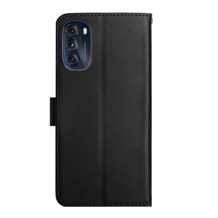 For Motorola Moto G 5G 2022 Genuine Leather Fingerprint-proof Horizontal Flip Phone Case(Black) - Motorola Cases by PMC TechLife | Online Shopping South Africa | PMC TechLife | Buy Now Pay Later Mobicred
