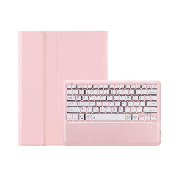 C12B Detachable Pen Slot Bluetooth Keyboard Leather Tablet Case For iPad Pro 12.9 inch 2021/2020/2018(Pink) - For iPad Pro by PMC TechLife | Online Shopping South Africa | PMC TechLife