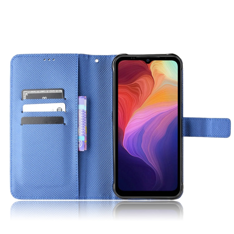For Ulefone Power Armor 14 / 14 Pro Diamond Texture Leather Phone Case(Blue) - Ulefone Cases by PMC Jewellery | Online Shopping South Africa | PMC Jewellery | Buy Now Pay Later Mobicred