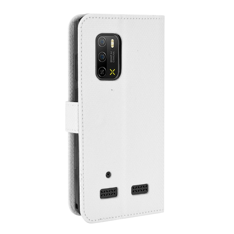 For Ulefone Armor X10 / X10 Pro Diamond Texture Leather Phone Case(White) - Ulefone Cases by PMC Jewellery | Online Shopping South Africa | PMC Jewellery | Buy Now Pay Later Mobicred