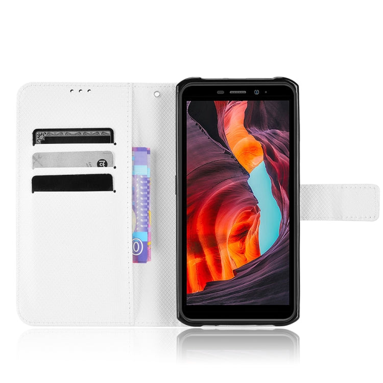 For Ulefone Armor X10 / X10 Pro Diamond Texture Leather Phone Case(White) - Ulefone Cases by PMC Jewellery | Online Shopping South Africa | PMC Jewellery | Buy Now Pay Later Mobicred