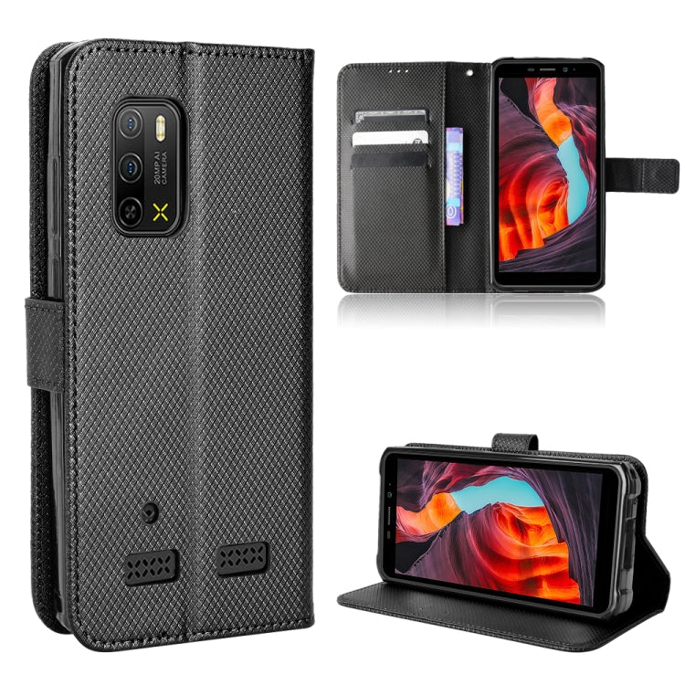 For Ulefone Armor X10 / X10 Pro Diamond Texture Leather Phone Case(Black) - Ulefone Cases by PMC Jewellery | Online Shopping South Africa | PMC Jewellery | Buy Now Pay Later Mobicred