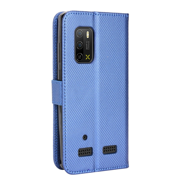 For Ulefone Armor X10 / X10 Pro Diamond Texture Leather Phone Case(Blue) - Ulefone Cases by PMC Jewellery | Online Shopping South Africa | PMC Jewellery | Buy Now Pay Later Mobicred
